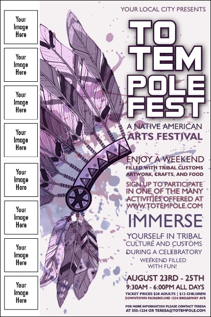 Headdress Logo Poster Product Front