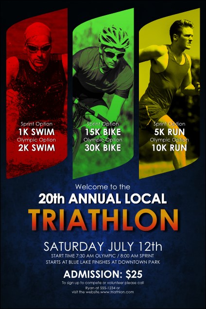 Triathlon Poster
