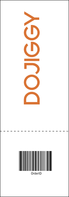 All Purpose Modern Raffle Ticket Product Back