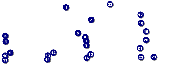 Airline Raffle Ticket Front Field Markers