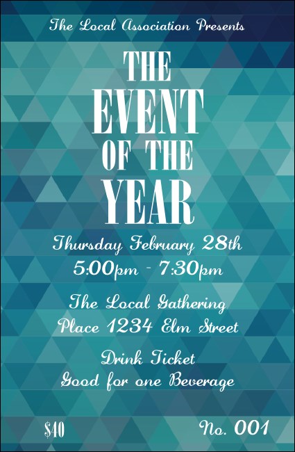 All Purpose Blue Drink Ticket