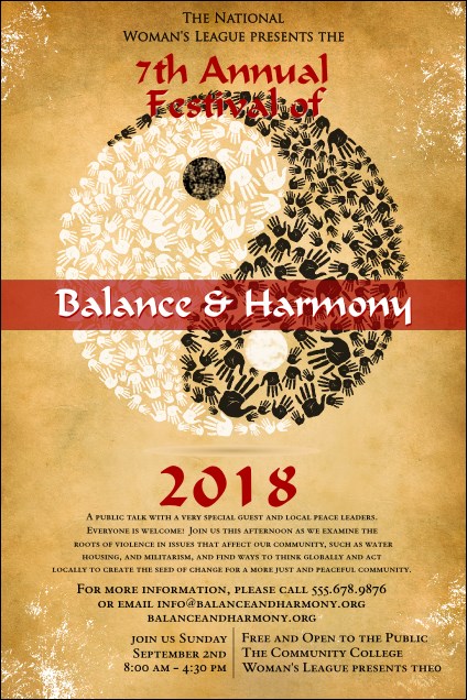 Yin Yang Poster Product Front