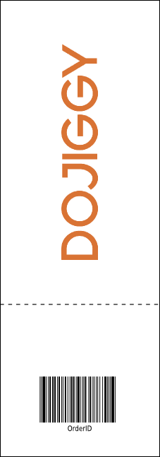 Squares Raffle Ticket Product Back