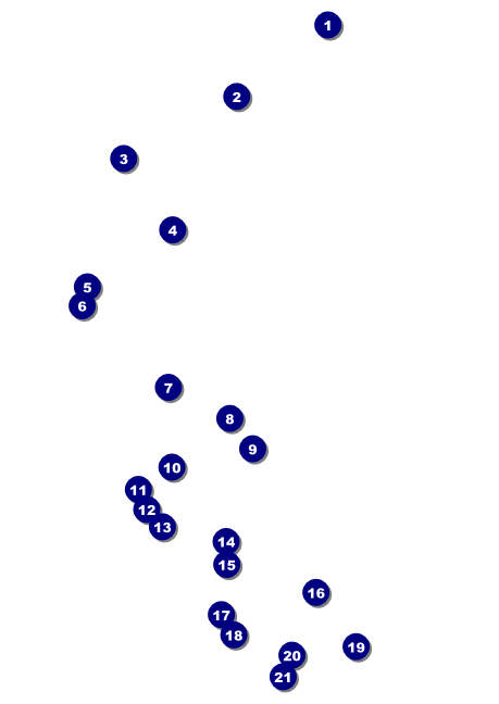 Reunion Postcard Front Field Markers