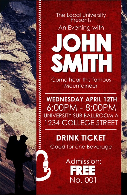 Mountaineering Drink Ticket Product Front