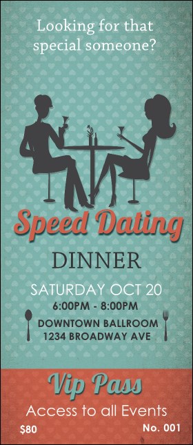 Speed Dating VIP Pass Product Front