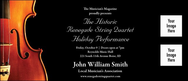 Violin VIP Event Badge Large