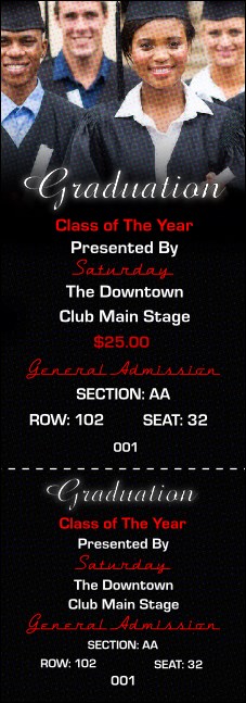 Graduation Reserved Event Ticket Product Front