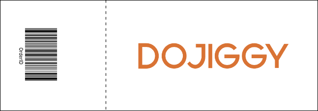 Art Canvas Reserved Event Ticket Product Back