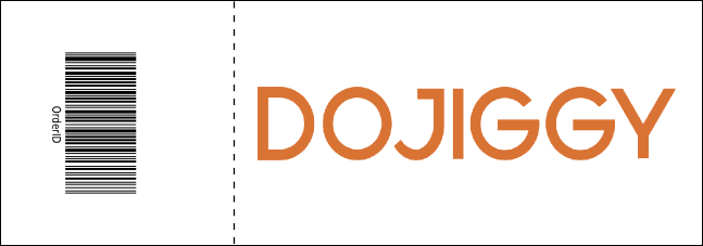 Blue and White Reserved Event Ticket Product Back