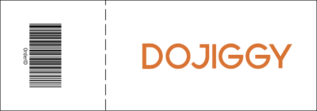 Christmas Ornament Purple Reserved Event Ticket Product Back