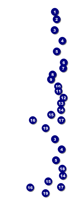 Comedy Spirals Reserved Event Ticket Front Field Markers
