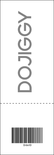 All Purpose Circles Black and White Event Ticket Product Back