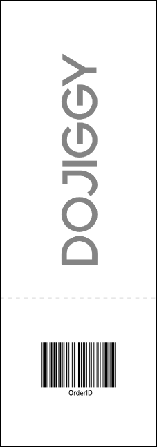 All Purpose Circles Black and White Raffle Ticket Product Back