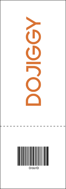 Fall Simple Raffle Ticket Product Back