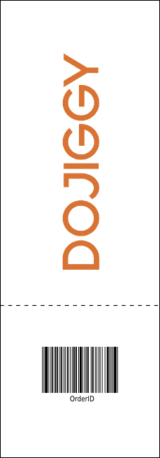 Spring Festival Raffle Ticket Product Back