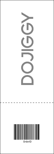 All Purpose Triangles 2 Black and White Raffle Ticket Product Back