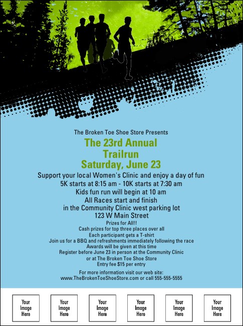 Trail Run Race Flyer