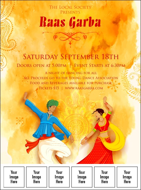 Raas Garba Logo Flyer Product Front