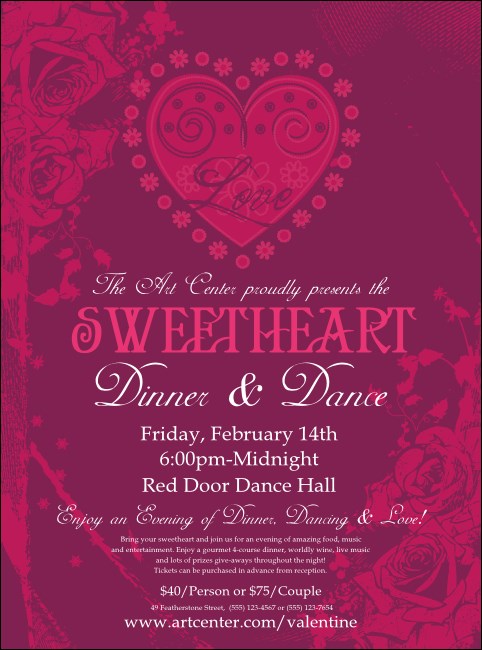 Valentine Heart Flyer Product Front