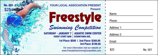 Freestyle Raffle Ticket Product Front