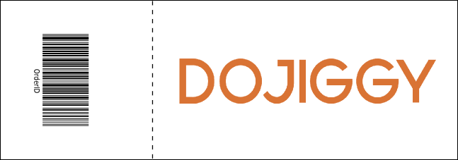 Yellow and Black Reserved  Event Ticket Product Back