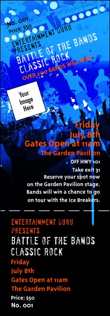 Rock Concert Event Ticket 0007