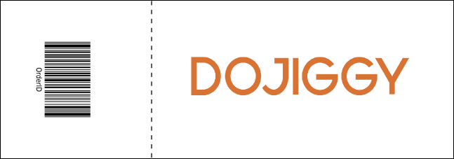 Money Ribbon Raffle Ticket 0007 Product Back