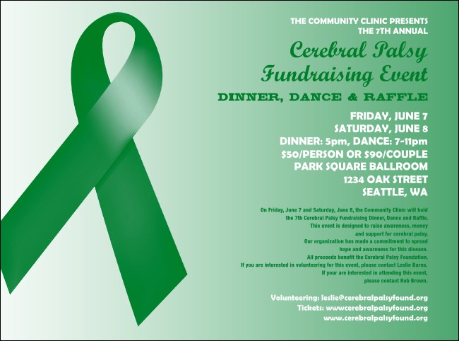 Green Ribbon Flyer Product Front