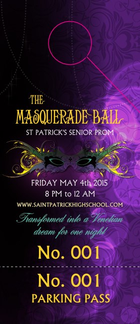 Masquerade Ball Hang Tag