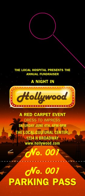 Hollywood Skyline Hang Tag