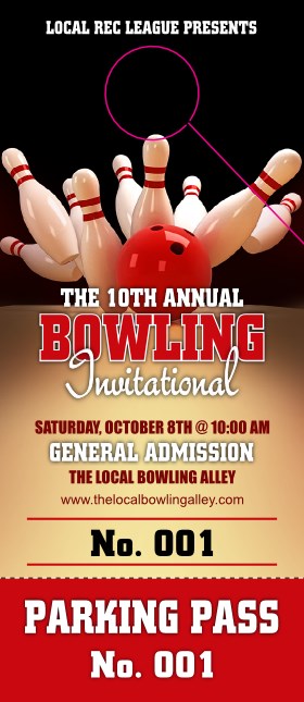 Bowling League Hang Tag Product Front