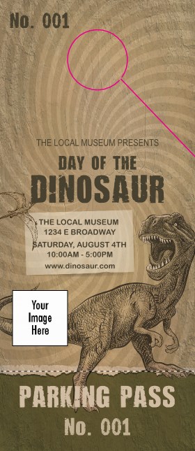 Dinosaur Illustrated Hang Tag