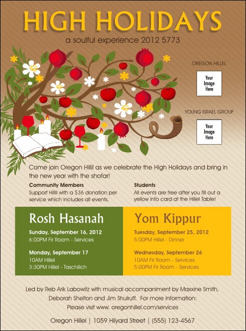 High Holidays Flyer 1 Product Front