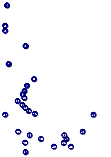 Holiday Ornament Postcard Mailer Front Field Markers