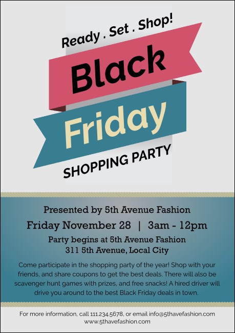 Black Friday Sale Postcard Mailer Product Front