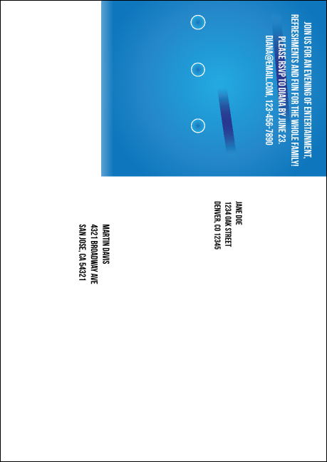 Swimming Postcard Mailer Product Back