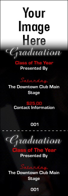 Graduation Diploma Upload Image Event Ticket Product Front