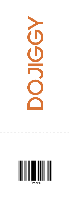 Stag and Doe Pattern Event Ticket Product Back