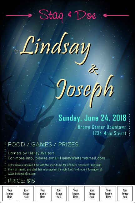 Stag and Doe Image Poster Product Front