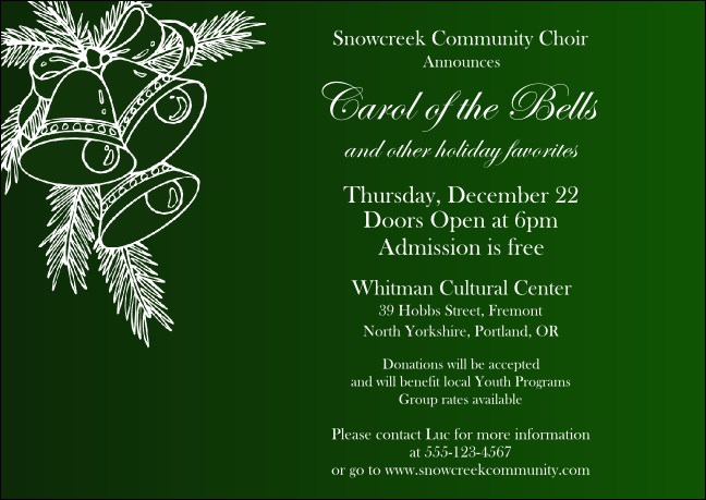 Christmas Bells Postcard