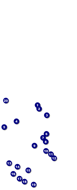 Nature Series - Mountain Table Tent Front Field Markers