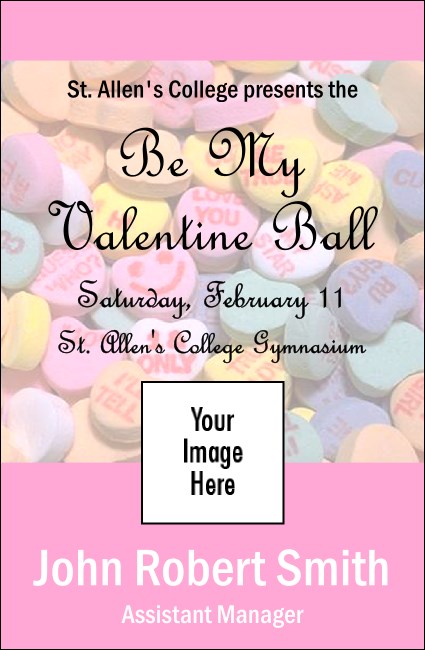 Valentine's Day VIP Event Badge Small Product Front