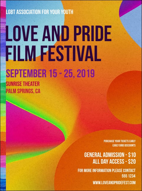 LGBT Film Festival Flyer Product Front