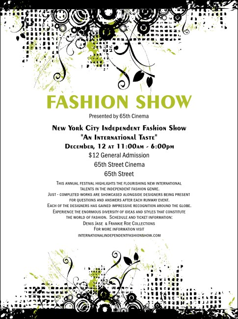Fashion Show Flyer Product Front