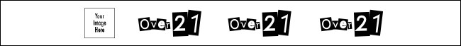 Over 21 Tyvek Wristband Product Front