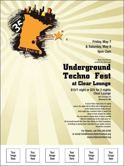 Twin Cities Flyer with Image Upload Product Front