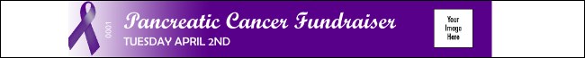 Purple Ribbon Premium Synthetic Wristband Product Front