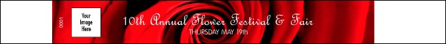Red Rose Premium Synthetic Wristband Product Front