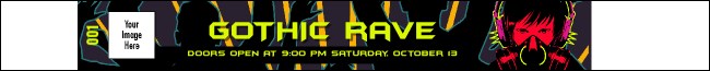 Goth Rave Premium Synthetic Wristband